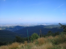 Widok na pónoc z Gronia Jana Pawa II